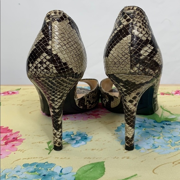 Marc Fisher snakeskin look high heeled shoes 8.5 - Picture 4 of 8